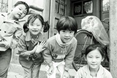 Children in Street, Qingdao, China